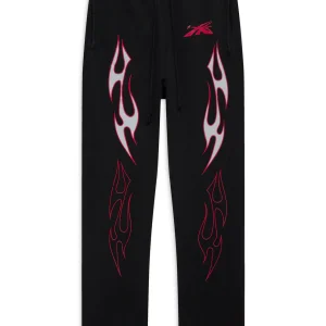 Buy Hellstar Flam Black Sweatpant