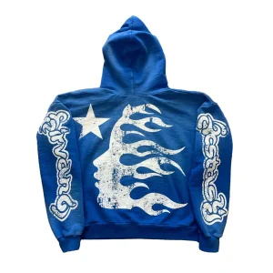 HELLSTAR BLUE YOGA HOODIE BLUE