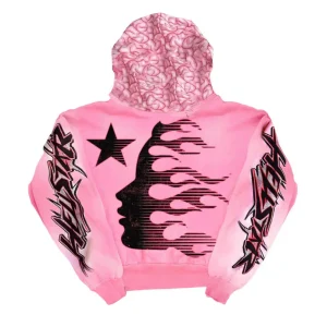 HELLSTAR BRAINWASHED HOODIE PINK