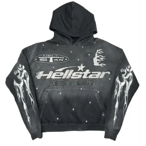 HELLSTAR RACER HOODIE FADED BLACK