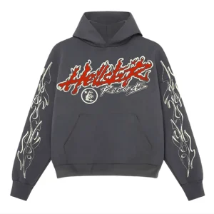 HELLSTAR STUDIOS RECORDS TOUR HOODIE FADED BLACK