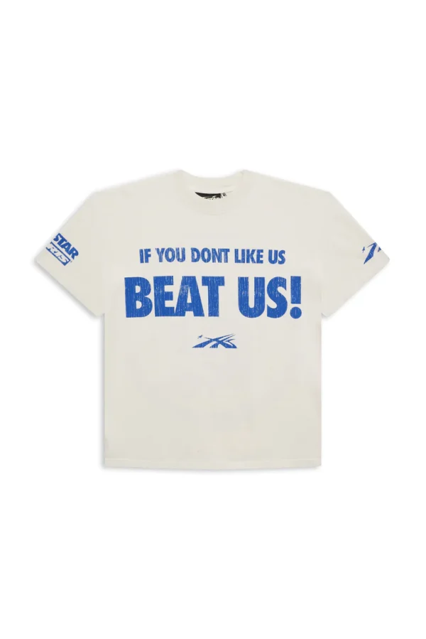 Hellstar Beat Us T Shirt White