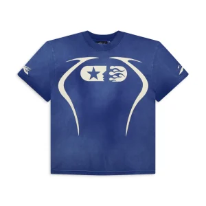 Hellstar Blue Warm Up T Shirt