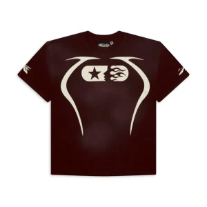 Hellstar Brown Warm Up T Shirt