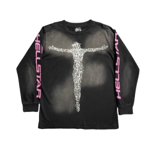 Hellstar Christ Long sleeve T Shirt Black