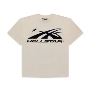 White Hellstar Sports Core Gel Logo T Shirt