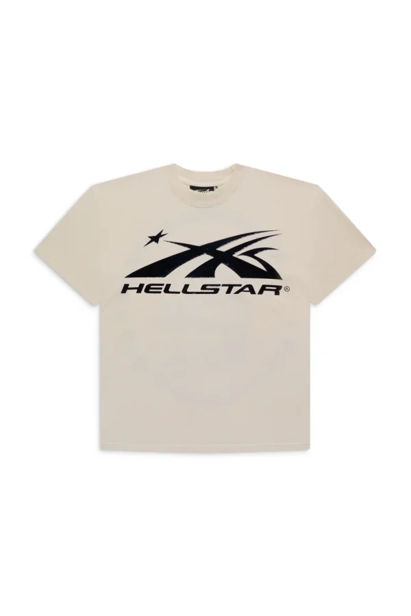 White Hellstar Sports Core Gel Logo T Shirt