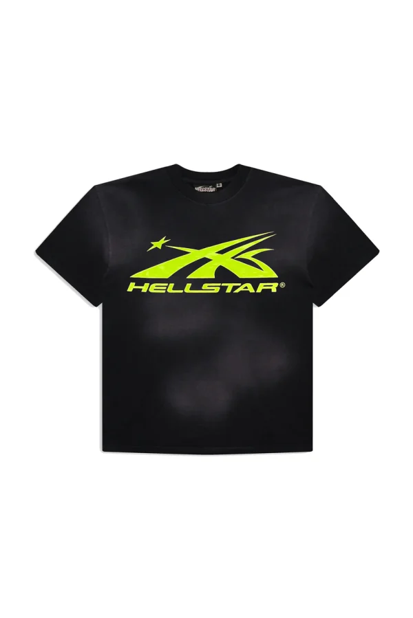 Yellow Hellstar Sports Core Gel Logo T Shirt