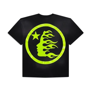 Yellow Hellstar Sports Core Gel Logo T Shirt